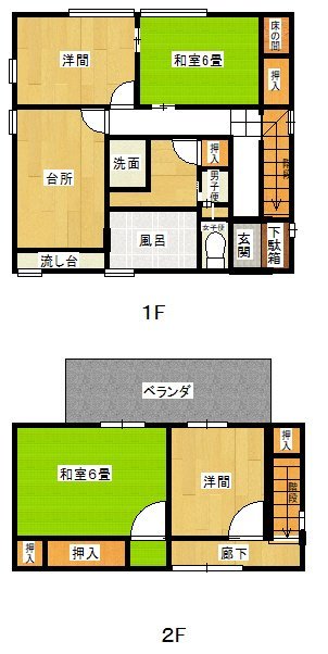 中之町８丁目間取り